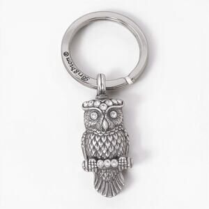 Brighton Retired Wisdom Owl Keychain Puffy 3D Crystal Eyes New With Tags NWT